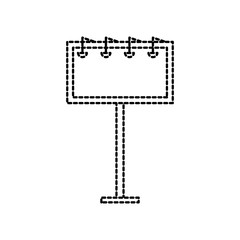 template for advertising and corporate identity billboard with lighting