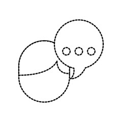 avatar speech bubble talking dialog message