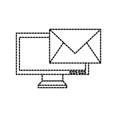 monitor screen email message letter communication