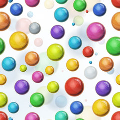 Seamless Multicolored Balls Background