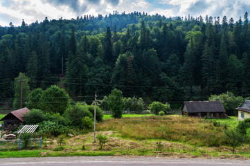 Fototapeta na wymiar Ukrainian Carpathians views of Mount