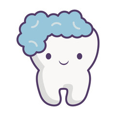 tooth with foam icon