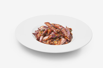 chinese food aubergine wok