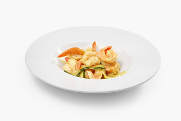 chinese food prawns wok