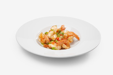 chinese food prawns salad