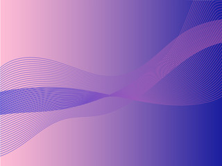 Abstract pink and blue lines. Vector wallpaper.