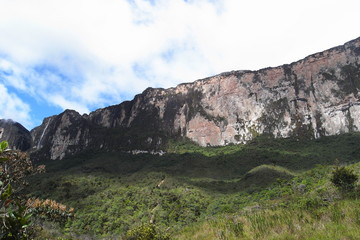 The sheer cliff of Mount Roraima, Guiana Shield, Venezuela