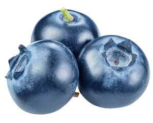 Blueberries. Macro shot. File contains clipping paths. © volff
