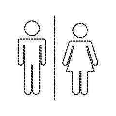 restaurant male toilet sign silhouette icon