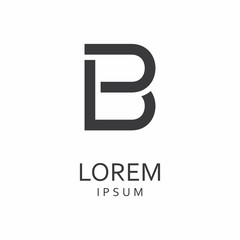 B Letter Logo. Vector Icon