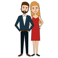 lovers couple avatars character