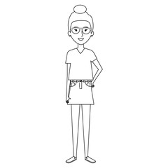 beautiful woman avatar character