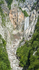 Boka Waterfall Bovec Slovenia, Europe