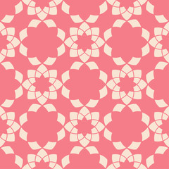 Floral seamless pattern. Pink wallpaper background