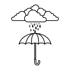 umbrella protective storm cloud