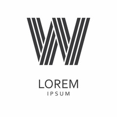 W Letter Logo. Vector Icon