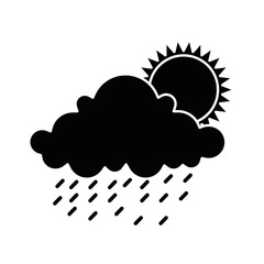 cloud weather with sun and rain
