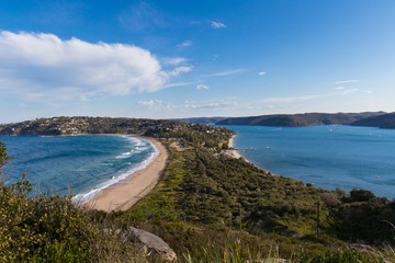 View of Palm Beach, Sydney from the headland.