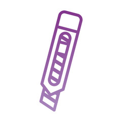 blade cutter stationery supply icon image vector illustration