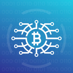 Bitcoin vector illustration