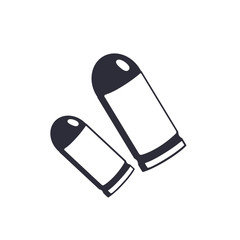 pistol bullets on white