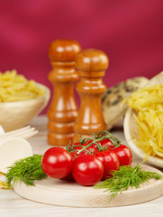 Tomatoes and pasta