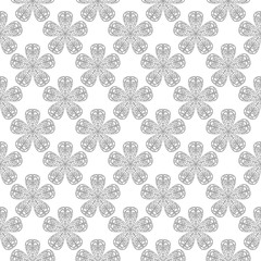 Gray seamless pattern on white background