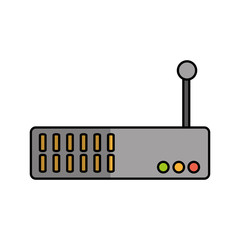 router device icon over white background vector illustration