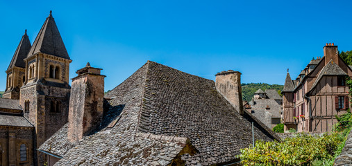 Panorama de Conques en Rouergue