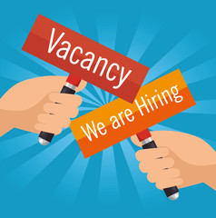 we are hiring business concept