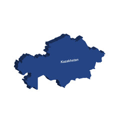 Kazakhstan 3d map