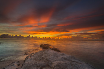 Fototapeta premium landscape sunset from Mentawai