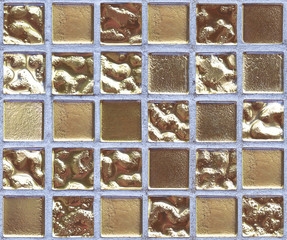 seamless pattern gold ceramic tiles