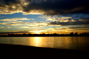 Fototapeta premium sonnen untergang