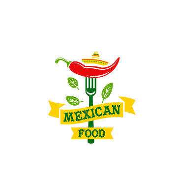 Chili pepper jalapeno Mexican food vector icon