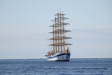 Obraz na płótnie Canvas Fünfmaster Segelschiff