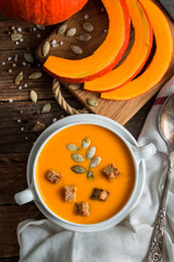 Pumpkin soup puree