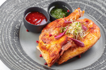 Roasted chicken half