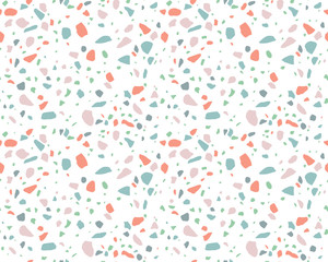 Abstract Pattern. Endless Terrazzo Background. 