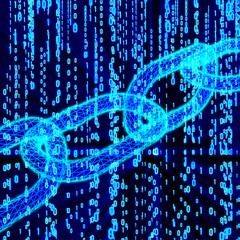 Blockchain. Cripto currency bitcoin. Global internet worldwide. Abstract Matrix Background. Binary Computer Code. 3d render illustration