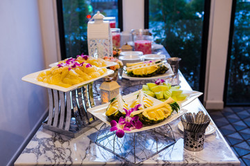 Food buffet in the Thailand