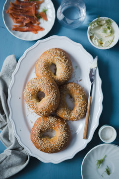 Homemade bagel