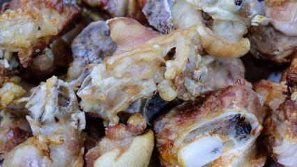 Grilled pork leg