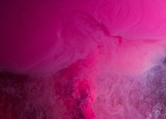 Motion Color drop in water,Ink swirling in water,Colorful ink in water abstraction.Fancy Dream Cloud of ink in water soft focus