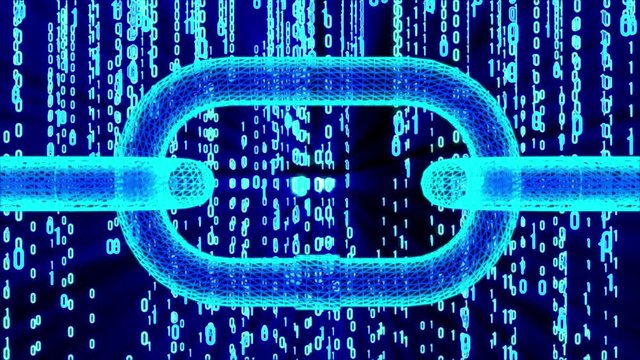 Blockchain. Cripto currency bitcoin. Global internet worldwide. Abstract Matrix Background. Binary Computer Code. Video available in 4K FullHD and HD render footage