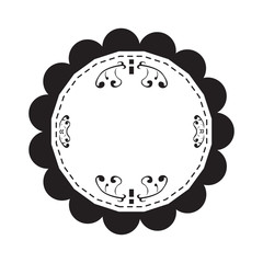 Isolated empty vintage sale label, Vector illustration