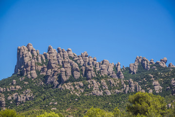 Fototapeta na wymiar The Mountain of Montserrat, Catalonia, Spain