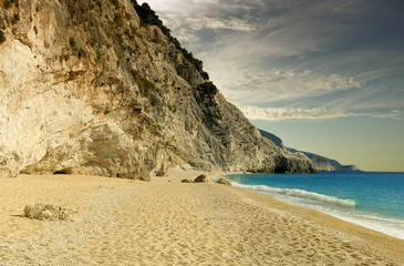 Egremni beach at Lefkada, Ionion sea, Greece