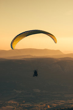 skydiver  flying in the sky
