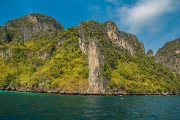 Maya Bay at Phi Phi archipelago in Thailand